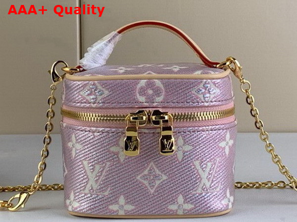 Louis Vuitton Micro Vanity in Iridescent Monoglam Coated Canvas Replica