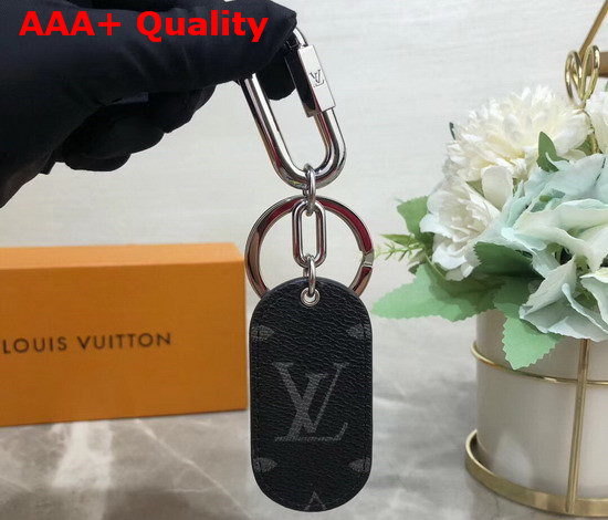 Louis Vuitton Military Tab Charm and Key Holder Black M67778 Replica