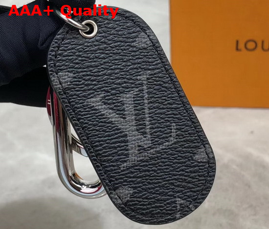 Louis Vuitton Military Tab Charm and Key Holder Black M67778 Replica