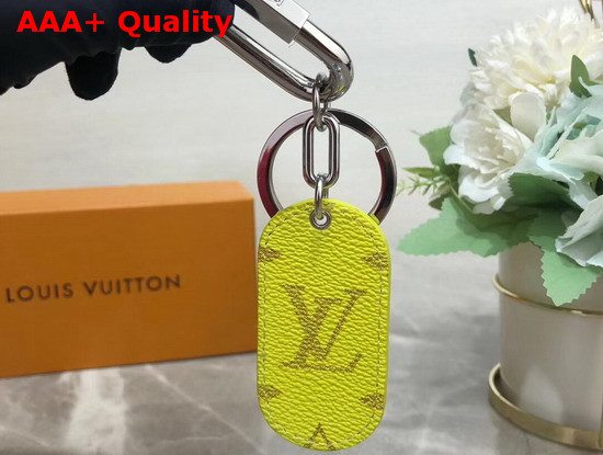 Louis Vuitton Military Tab Charm and Key Holder Yellow M67780 Replica