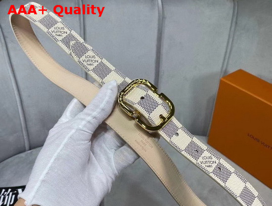 Louis Vuitton Mini 25mm Belt Damier Azur Canvas M9782V Replica