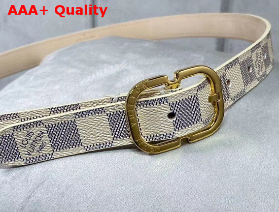 Louis Vuitton Mini 25mm Belt Damier Azur Canvas M9782V Replica