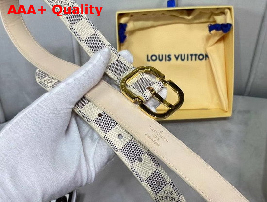 Louis Vuitton Mini 25mm Belt Damier Azur Canvas M9782V Replica