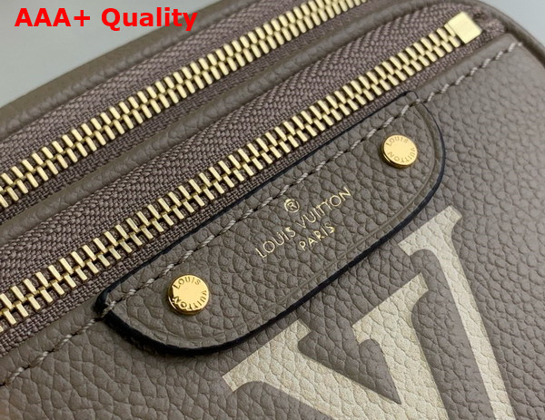 Louis Vuitton Mini Bumbag Bicolor Monogram Empreinte Leather Tourterelle Beige Cream M83219 Replica