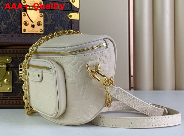 Louis Vuitton Mini Bumbag in Cream Monogram Empreinte Leather M83275 Replica