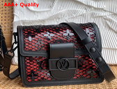Louis Vuitton Mini Dauphine Black See Through Signature Leather Replica