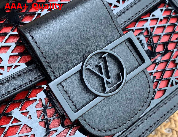 Louis Vuitton Mini Dauphine Black See Through Signature Leather Replica