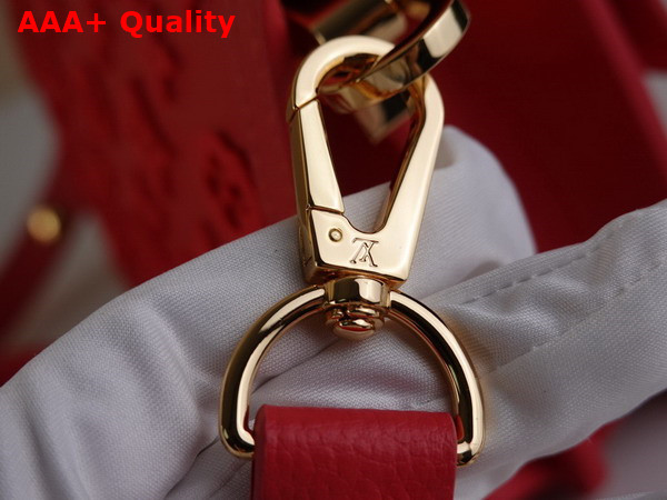Louis Vuitton Mini Dauphine Handbag Fluo Pink Tufted Grained Calfskin Leather M20747 Replica