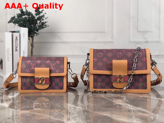 Louis Vuitton Mini Dauphine Handbag Monogram LV Pop Pink Replica