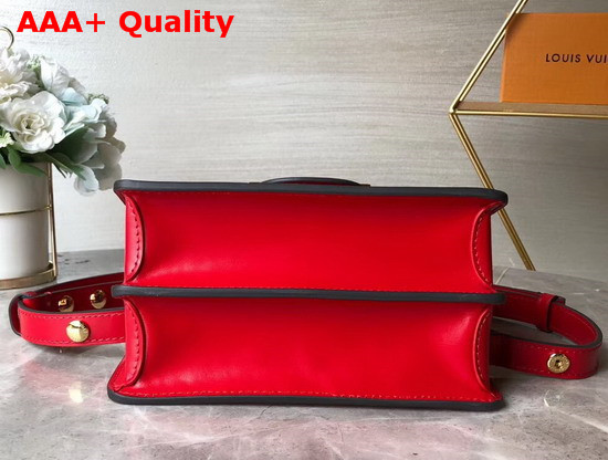 Louis Vuitton Mini Dauphine Handbag Red Monogram Vernis Leather Replica