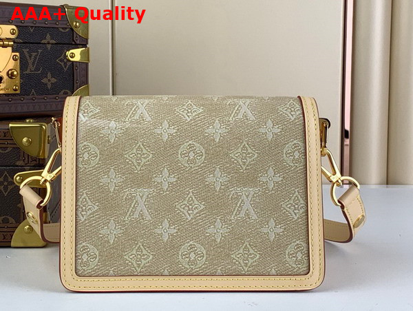 Louis Vuitton Mini Dauphine Handbag in Beige Monoglam Coated Canvas M22826 Replica