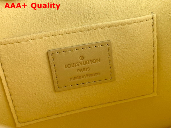 Louis Vuitton Mini Dauphine Handbag in Yellow Nanogram Calfskin M22597 Replica