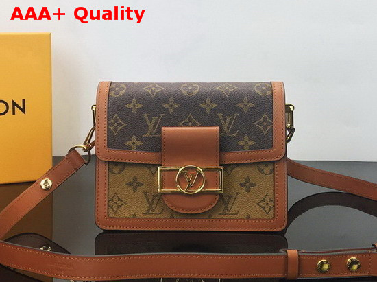 Louis Vuitton Mini Dauphine Monogram and Monogram Reverse Canvas M44580 Replica