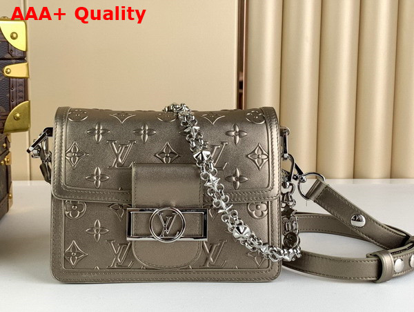 Louis Vuitton Mini Dauphine in Light Gold Calfskin M21740 Replica