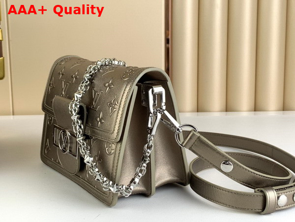 Louis Vuitton Mini Dauphine in Light Gold Calfskin M21740 Replica
