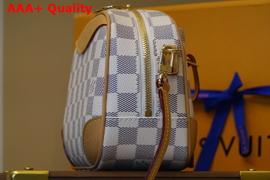 Louis Vuitton Mini Deauville Handbag Damier Azur Canvas N50048 Replica