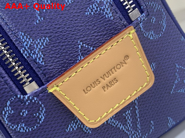 Louis Vuitton Mini Dopp Kit in Ocean Blue Monogram Heritage Coated Canvas M26872 Replica