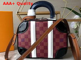 Louis Vuitton Mini Luggage Damier Burgundy Canvas Replica
