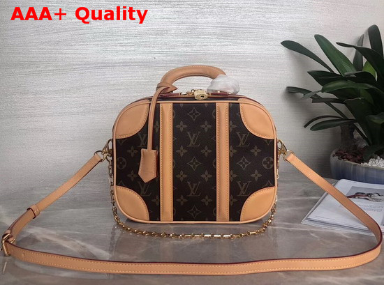 Louis Vuitton Mini Luggage Monogram Canvas and Aged VVN Cowhide M44581 Replica