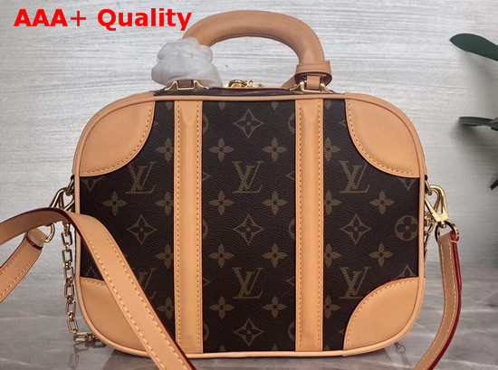 Louis Vuitton Mini Luggage Monogram Canvas and Aged VVN Cowhide M44581 Replica