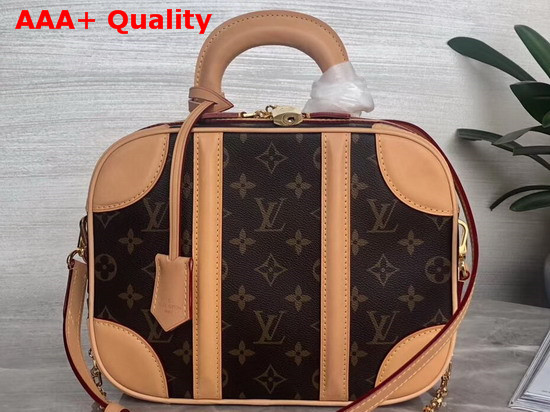 Louis Vuitton Mini Luggage Monogram Canvas and Aged VVN Cowhide M44581 Replica