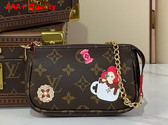 Louis Vuitton Mini Pochette Accessoires Monogram Candy Red Candy Factory Collection M12205 Replica