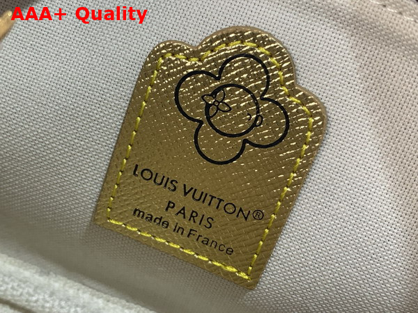 Louis Vuitton Mini Pochette Accessoires Monogram Iced Gold Coated Canvas M15328 Replica