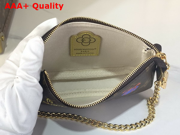 Louis Vuitton Mini Pochette Accessoires Monogram Iced Gold Coated Canvas M15328 Replica