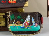Louis Vuitton Mini Pochette Accessoires in Monogram Canvas Vivienne Holidays 2023 Collection M82841 Replica