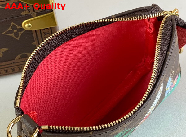 Louis Vuitton Mini Pochette Accessoires in Monogram Canvas Vivienne Holidays 2023 Collection M82841 Replica