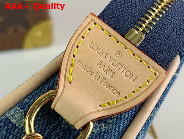 Louis Vuitton Mini Pochette in Denim Blue Monogram Denim M82960 Replica