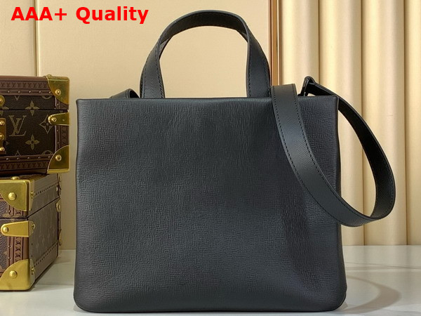 Louis Vuitton Mini Shopper Tote in Black Cowhide Leather Replica