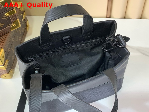 Louis Vuitton Mini Shopper Tote in Black Cowhide Leather Replica