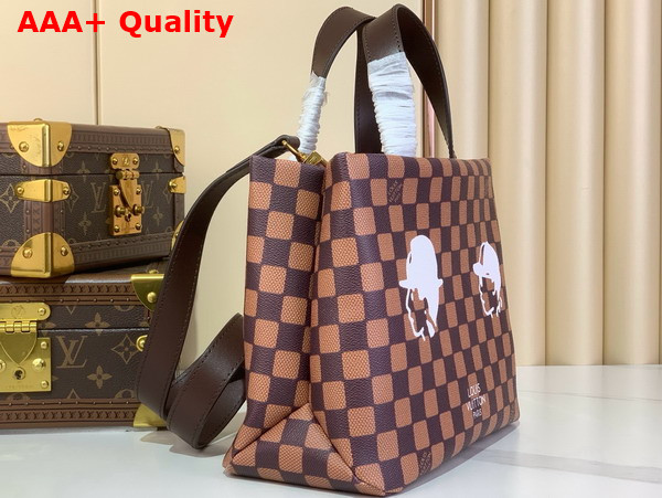 Louis Vuitton Mini Shopper Tote in Brown Damier Phriendship Coated Canvas N40810 Replica