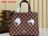 Louis Vuitton Mini Shopper Tote in Brown Damier Phriendship Coated Canvas N40810 Replica