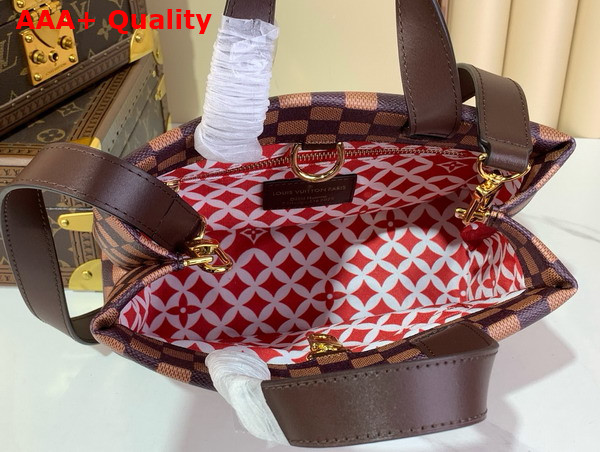 Louis Vuitton Mini Shopper Tote in Brown Damier Phriendship Coated Canvas N40810 Replica