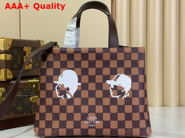 Louis Vuitton Mini Shopper Tote in Brown Damier Phriendship Coated Canvas N40810 Replica