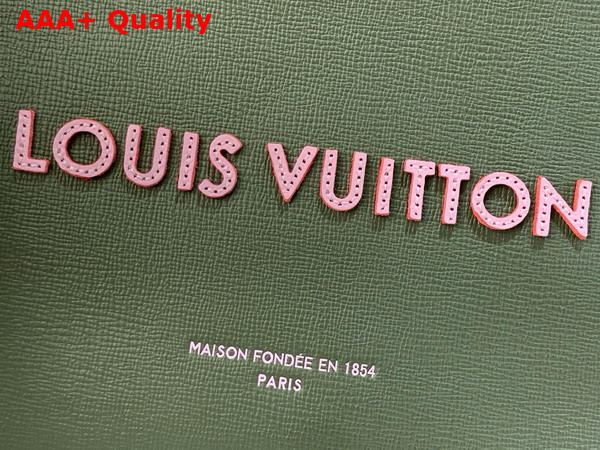 Louis Vuitton Mini Shopper Tote in Khaki Green Cowhide Leather M15238 Replica