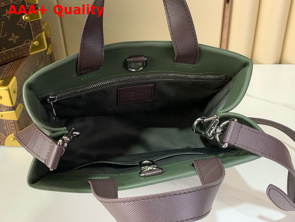 Louis Vuitton Mini Shopper Tote in Khaki Green Cowhide Leather M15238 Replica