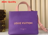 Louis Vuitton Mini Shopper Tote in Purple Cowhide Leather M27969 Replica