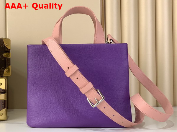 Louis Vuitton Mini Shopper Tote in Purple Cowhide Leather M27969 Replica