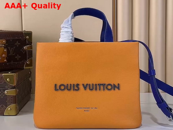 Louis Vuitton Mini Shopper Tote in Saffron Cowhide Leather M15237 Replica