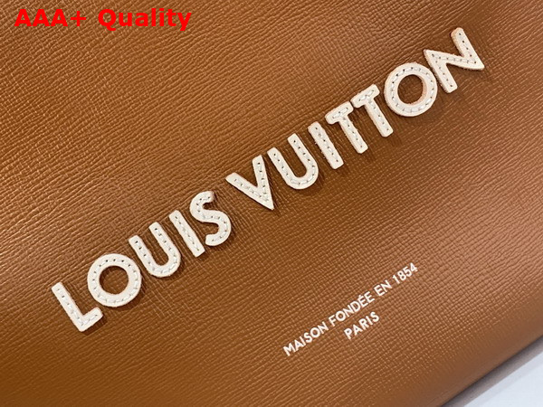 Louis Vuitton Mini Shopper Tote in Sand Cowhide Leather Replica