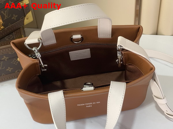 Louis Vuitton Mini Shopper Tote in Sand Cowhide Leather Replica