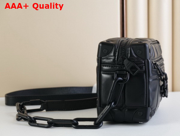 Louis Vuitton Mini Soft Trunk Black Puffy Damier Soft Calf Leather M81611 Replica