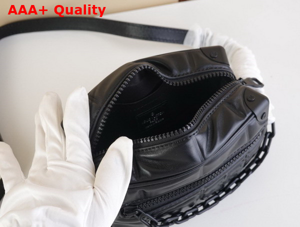 Louis Vuitton Mini Soft Trunk Black Puffy Damier Soft Calf Leather M81611 Replica