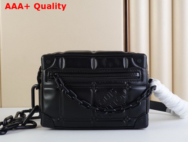 Louis Vuitton Mini Soft Trunk Black Puffy Damier Soft Calf Leather M81611 Replica