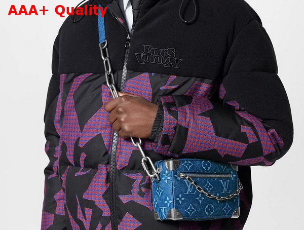 Louis Vuitton Mini Soft Trunk Denim Blue Cowhide Leather M21368 Replica