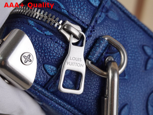 Louis Vuitton Mini Soft Trunk Denim Blue Cowhide Leather M21368 Replica