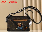 Louis Vuitton Mini Soft Trunk Made from Monogram Canvas with Trim in Matte Black Leather M80159 Replica